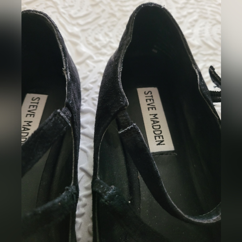 Steve Madden Sz 8 black flats - Picture 4 of 6
